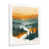Cadre simple blanc, bois massif