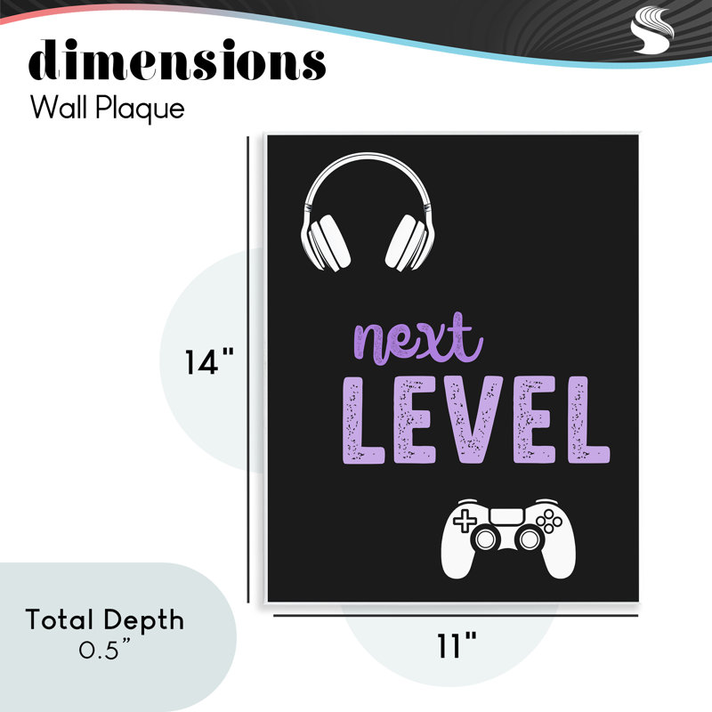 Next Level Headset & Controller Wall Plaque, design by Christine Simpson Art
