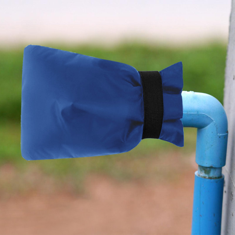 Couvre-robinet d'extérieur isolant, résistant à la neige et au gel, 5,9 po x 7,3 po, paquet de 2, Bleu