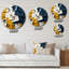 Souvenir de l'Ukraine, peinture abstraite I, horloge murale-93380847