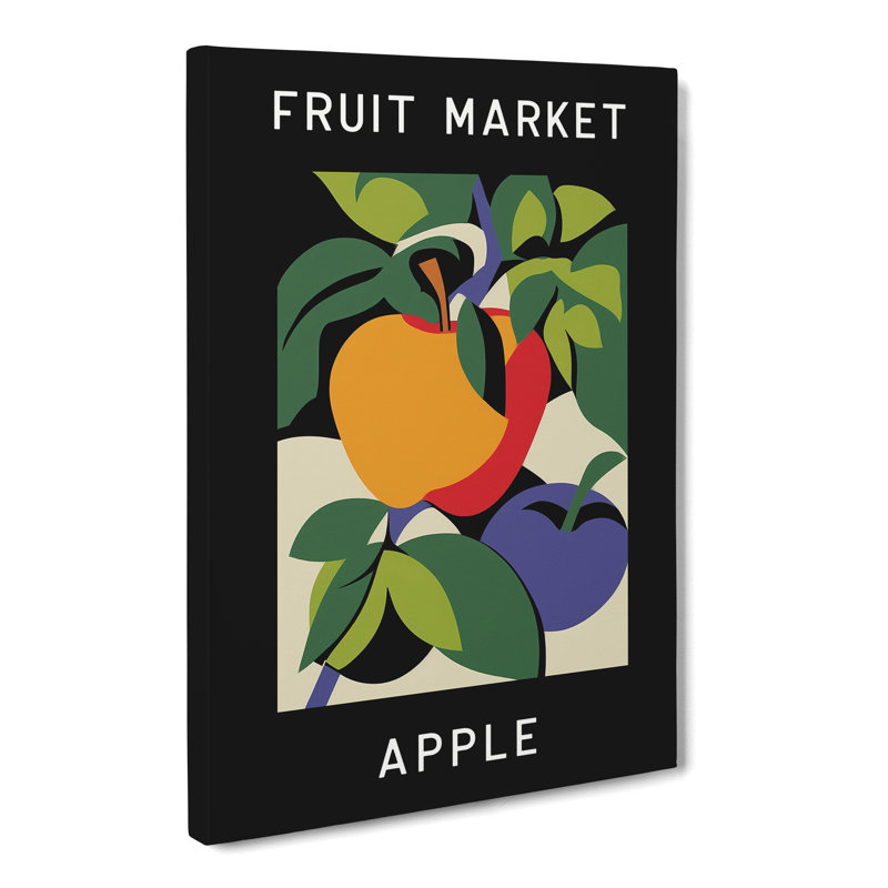Apple Fruit Market Exhibition Vol.4 - Wrapped Canvas, 50cm H x 35cm W x 3cm D