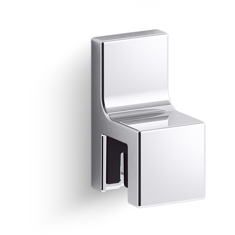 Draft Frame Robe Hook, Polished Chrome