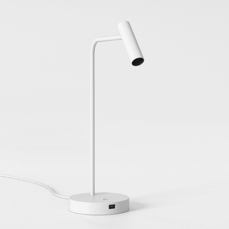 Enna Desk USB C, Matte White