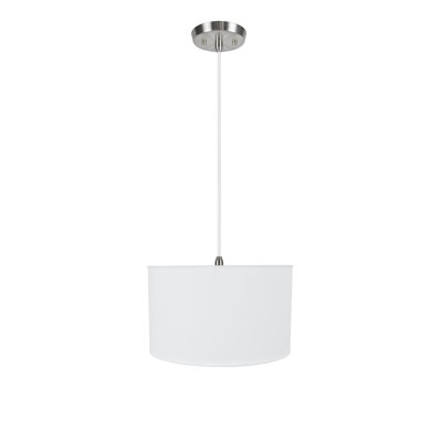 Luminaire suspendu tambour 2 lumières unique Kaiden