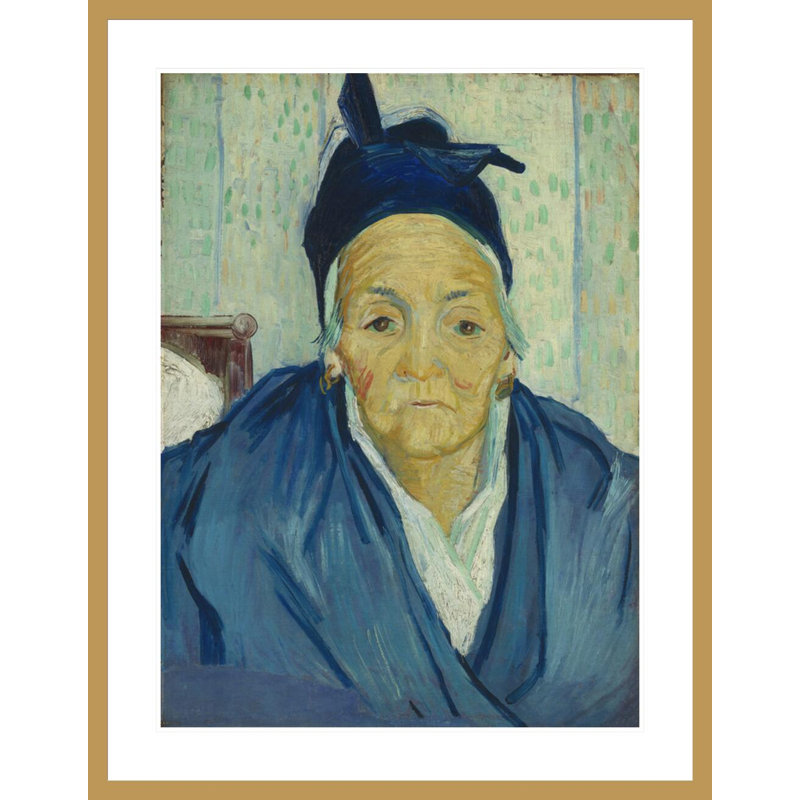 «An Old Woman of Arles (Anciana de Arles)» par Vincent van Gogh, impression giclée encadrée, H 41,5 po x l 32,36 po