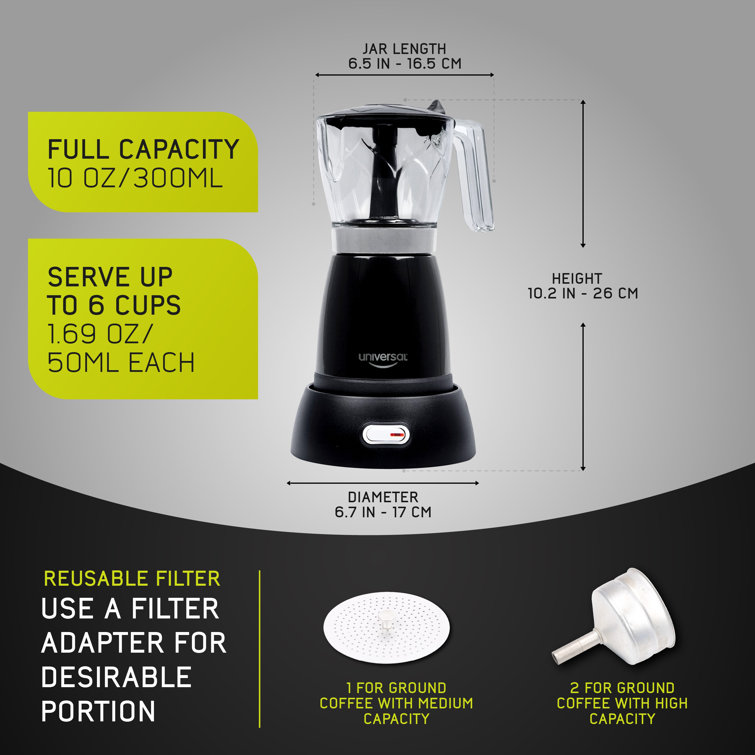coffee pot moka pot universal filter