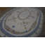 Oval Shape Antique Late 19th Century Room Size French Aubusson Carpet