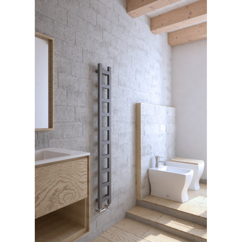 Easy Heated Towel Rail, 160 cm H x 20 cm W x 7.2 cm D, Taupe