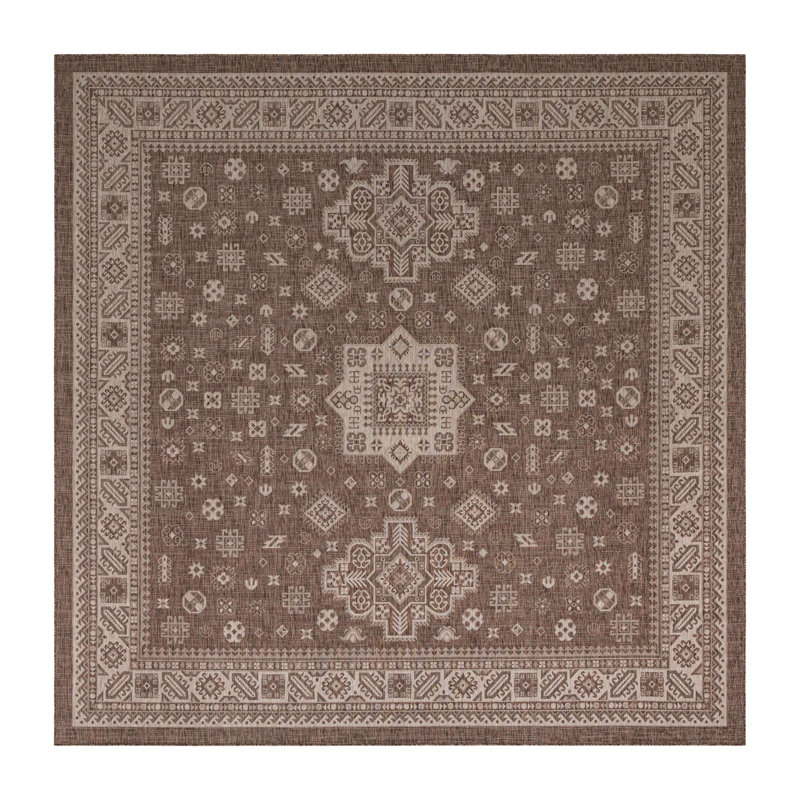Danera Geometric Indoor / Outdoor Rug, Square 13'
