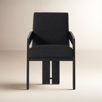 Asmund Solid Wood Upholstered Armchair