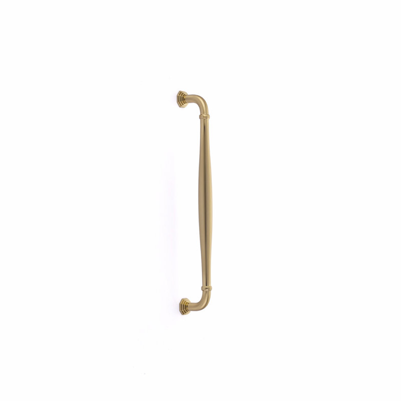 Emtek Blythe Appliance Pull 12" Center-to-Center (-1P-13in. L), Satin Brass, 12" Center to Center