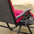 Red Zero Gravity Folding Reclining Chair With Cushion And Side Tray, For Indoor Outdoor Leisure, Supports 264 Lbs Portable Soft Supported, Relax