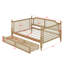 Lit de jour en rotin de style traditionnel avec 2 tiroirs-1111899050