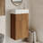 Floating Bathroom Vanity With Ceramic Basin For Small Bathroom