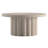 Olie 32" Wide Round Fluted Coffee Table in Alder White-195861924
