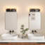 Applique murale 3 lumières pour salle de bain, miroir mural rustique avec abat-jour en verre pour salle de bain, chambre à coucher, couloir-1874511953-1874511944