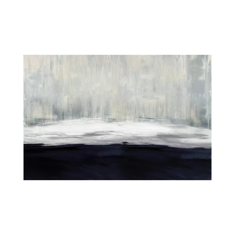 White On Blue by Taylor Hamilton - Wrapped Canvas Print, 20.32 cm H x 30.48 cm W