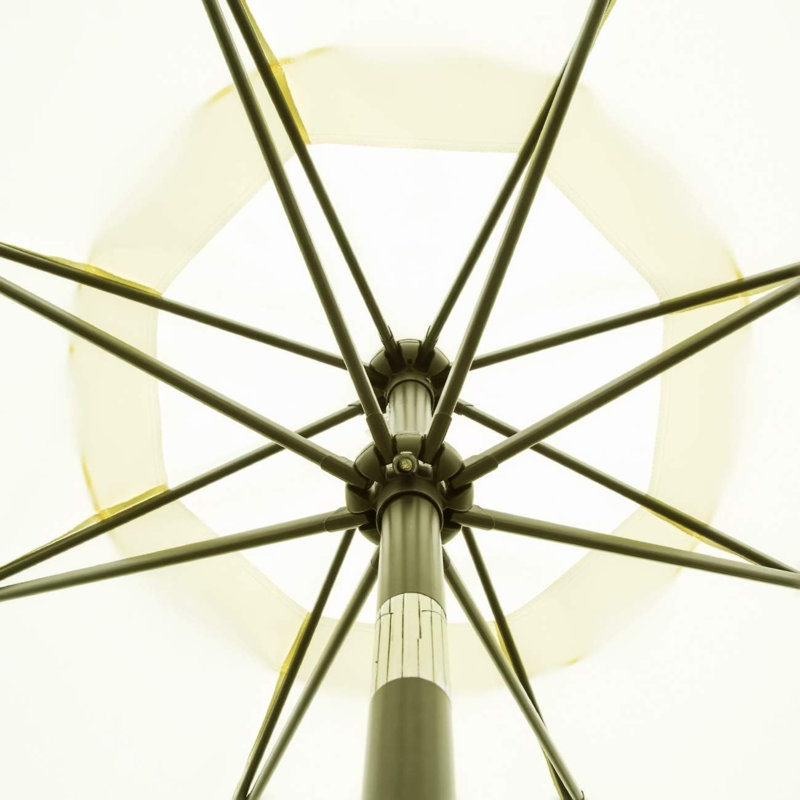 Parasol de marché inclinable Tempo de 2,74 m, Beige