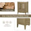 Meuble-lavabo de salle de bain sans lavabo, base seulement, armoire en rotin avec portes et tiroir