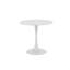 Round Steel Top Dining Table