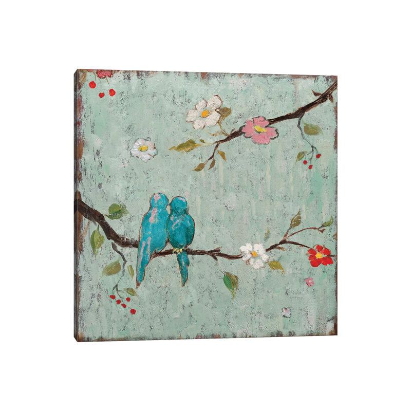 Love Birds IV by Katy Frances - Print on Canvas, 93.98 cm H x 93.98 cm W x 1.91 cm D, Wrapped Canvas