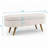 Ottoman Oval Storage Bench,Rubber Wood Legs(43.5"X16"X16")-110402478