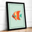 Geometric Fish Modern - Framed Print-278381263-278381297