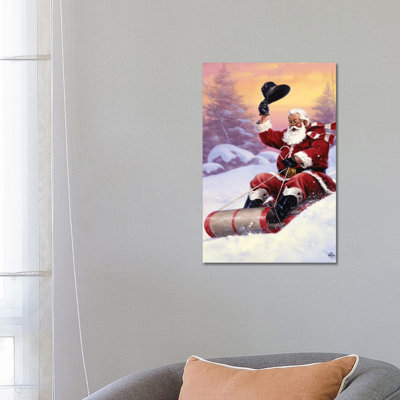 Here Comes Santa by Jack Sorenson - Wrapped Canvas Gallery-Wrapped Canvas Giclée