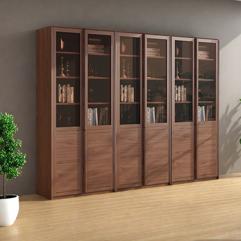 High quality black walnut bookcase