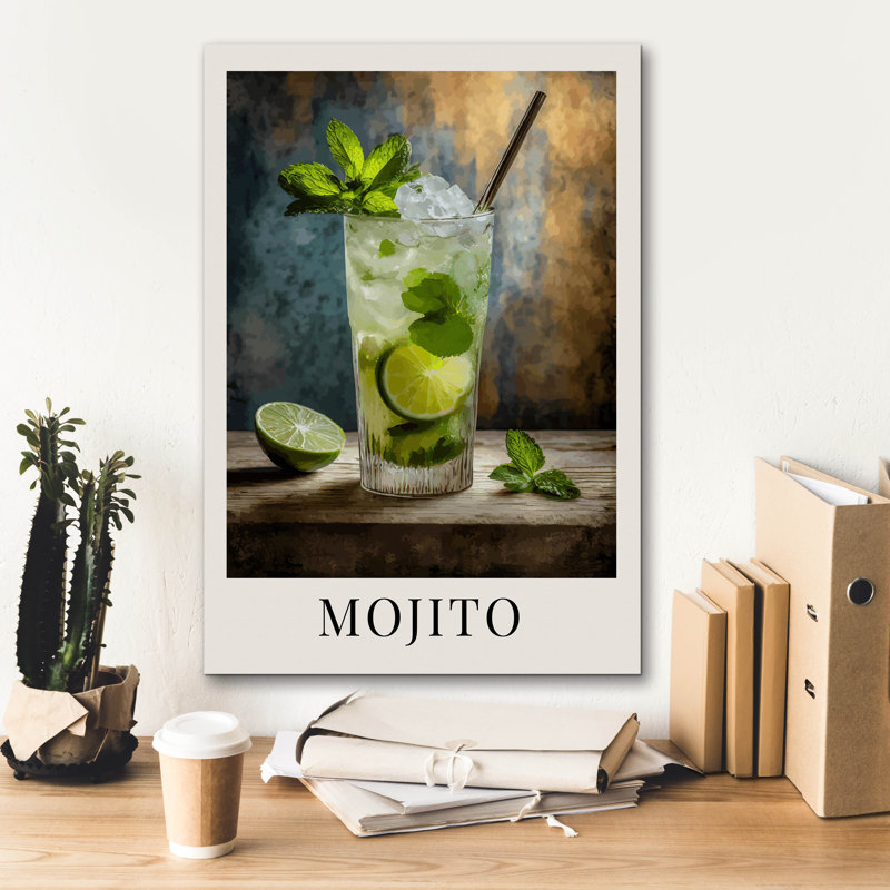 «Mojito» par Andreas Magnusson, art mural sur toile, 18 po x 26 po, H 26 po x l 18 po x P 0,75 po