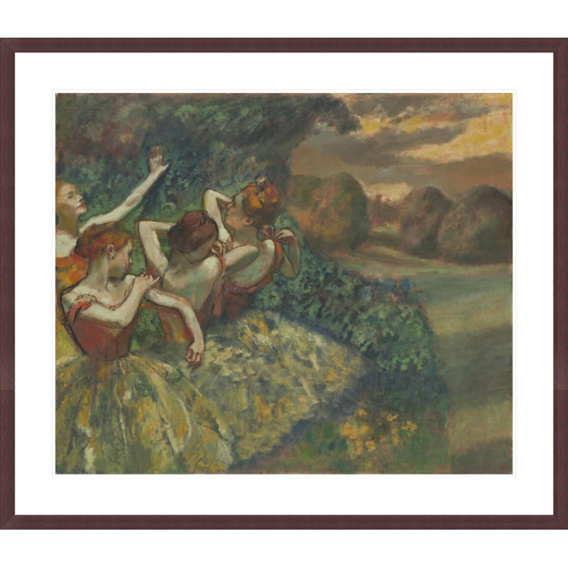«Four Dancers» par Edgar Degas, impression giclée encadrée, H 33,5 po x l 38,69 po