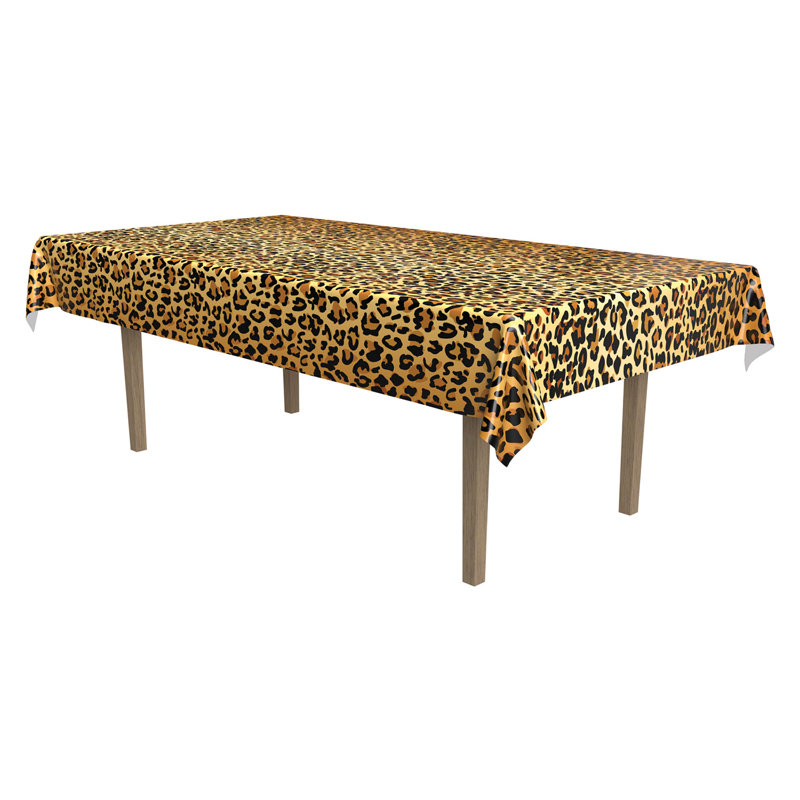 Nappe à imprimé léopard 54 po x 108 po, paquet de 12