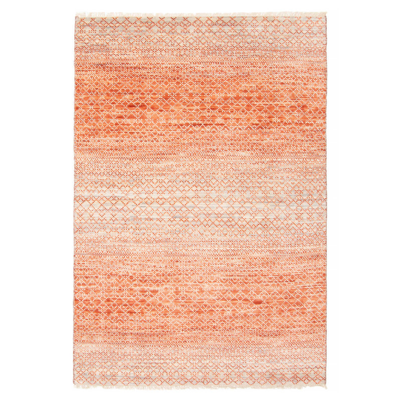 Tapis cuivre ombre en soie One Of A Kind 4 pi 2 po x 6 pi 3 po
