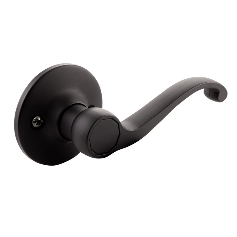 Ball Privacy Decorative Single Dummy Door Lever, Matte Black