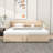 Twin Wood Upholstered daybed with Twin Trundle-337246201