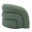 Fauteuil demi-tonneau pivotant rembourré Aunna-249351915