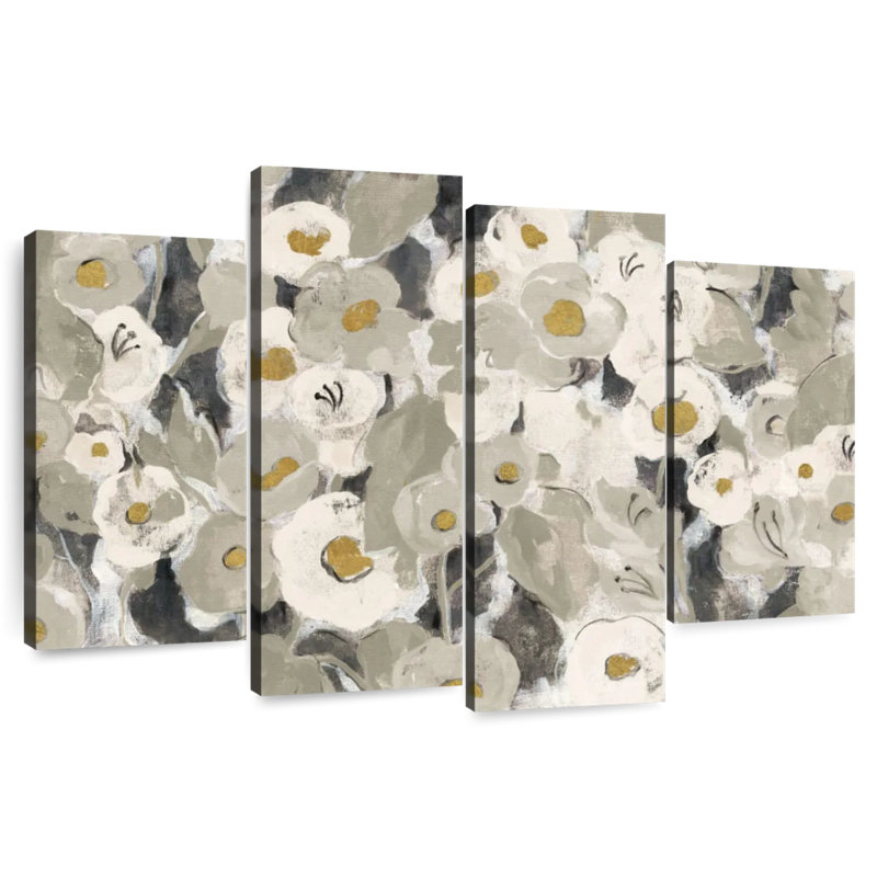 Velouté floral neutre, H 27 po x l 43 po