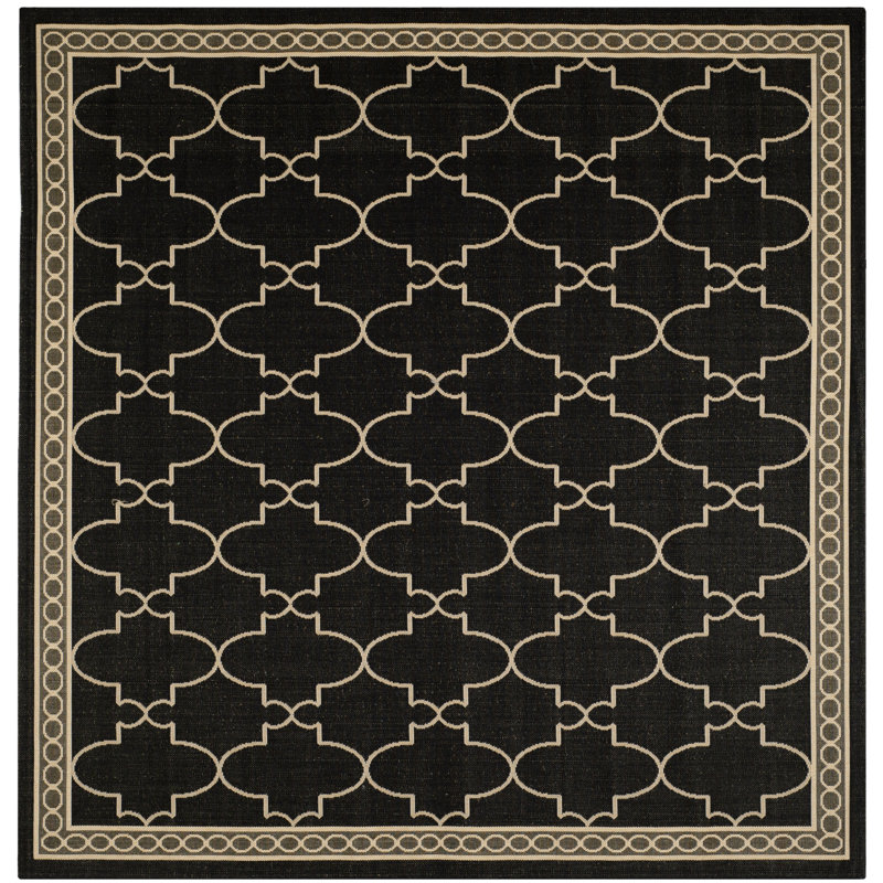 Carolino Performance Geometric Rug, Square 7'1