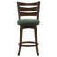 Chaise de bar pivotante en bois