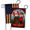 Drapeau de jardin à 2 faces en polyester / mélange de polyester 19 po x 13 po