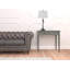 Lampe de table 26 po argent antique