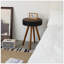Table basse ronde à plateau sculpté, multifonctionnelle et compacte pour les petits espaces, table de chevet moderne, idéale pour le salon et la chambre à coucher