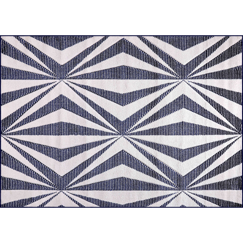 Allyza Geometric Area Rug, Runner 60 x 220 cm