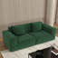 Modulaire pour deux personnes, conversion au lit, structure en éponge confortable, profondeur d'assise profonde convertible large, tissu respirant de luxe, aucun assemblage requis