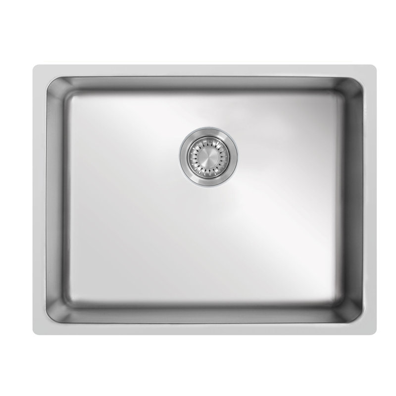 Évier à lessive encastrable en acier inoxydable 24 "avec cuve profonde 9" Italia Collection