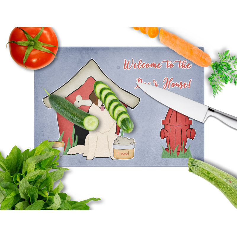 Caroline's Treasures Dog House Glass Moscow Watchdog Cutting Board