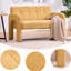 Fauteuil double nordique jaune chenille pour chambre et balcon, lecture confortable avec coins balcon.