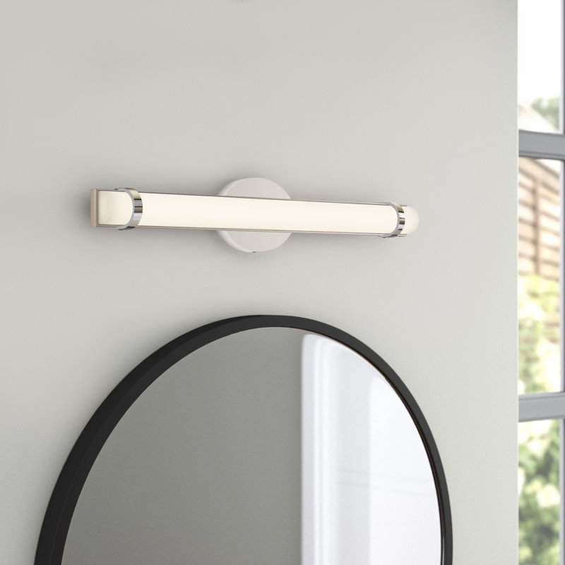 Catey Dimmable LED Bath Bar, Polished Nickel