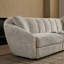 Canapé modulaire moderne 3 places en chenille brun clair-460634697-460634692-460634695