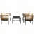 Multi-person Outdoor Sofa Combination with A Table-1751921511
